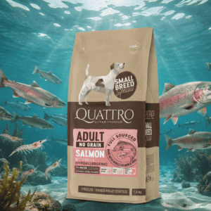 QUATTRO Hypoallergenic Salmon-Krill kistestű hipoallergén kutyatáp
