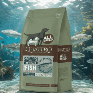 QUATTRO grain-free White Fish Krill Senior kutyatáp 12 kg