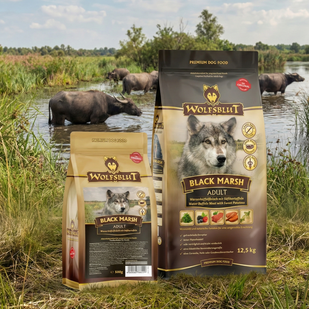 Wolfsblut Black Marsh Adult Vízibivaly száraz kutyatáp 500g-12,5kg